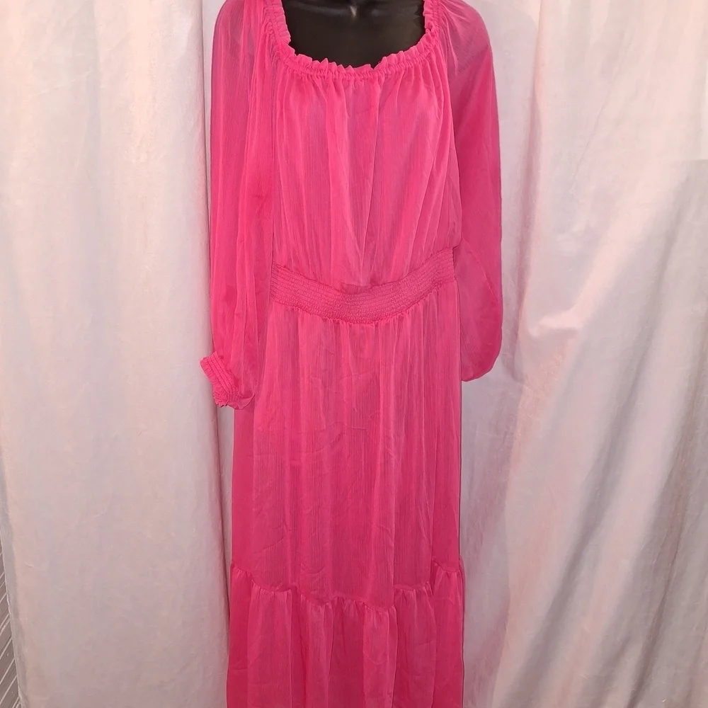 Sofia by Sofia Vergara Pink Ruffled Top